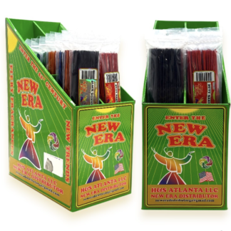 New Era Assorted Fragrance Incense Display – 11" Sticks – 100 Count Pack – 18 Packs/Box – Small
