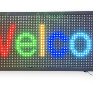 Programmable LED Scrolling Sign – P10 Multicolor – 14"H x 40"L x 3.5"W – 1 Count