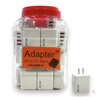 NBC - PHONE ACC - HOME ADAPTER - 2 USB+2 TYPE C - 120W - 46CT/JR
