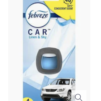 Febreze Car Vent Clip Air Freshener – Linen & Sky – 2mL – 1ct