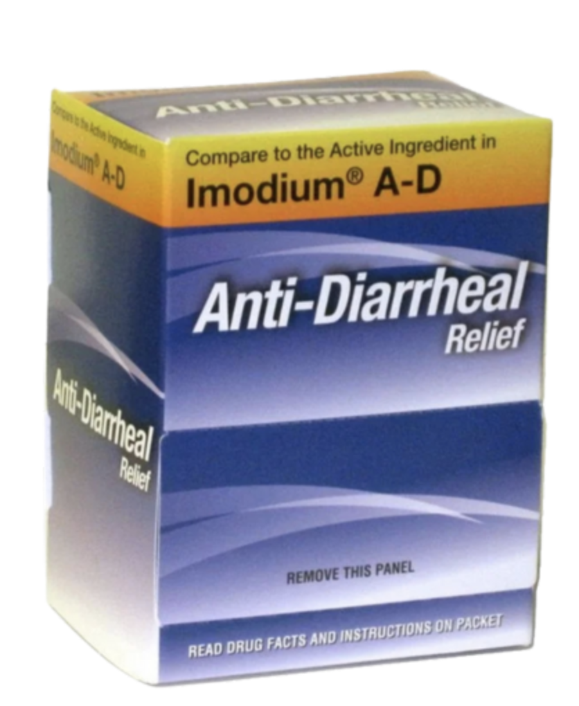Anti-Diarrheal Caplets – 1 Caplet per Pack – 25ct Box
