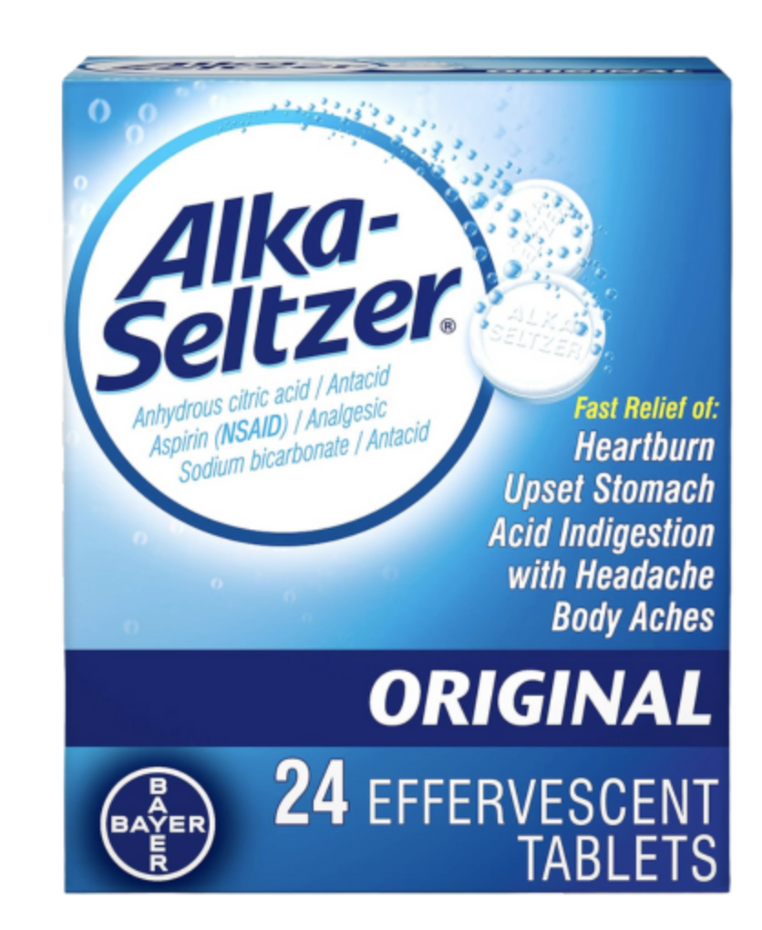 Alka-Seltzer Original – 24 Count Box (2/Pack, 1/36)