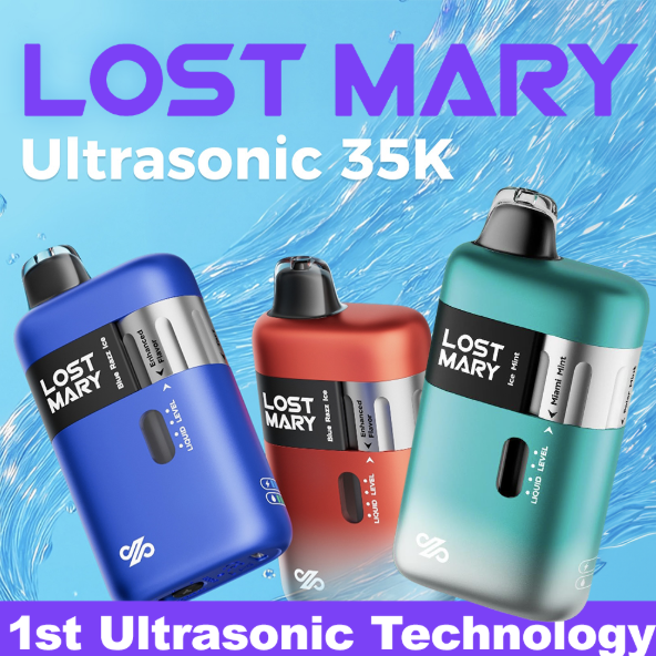 LOST MARY ULTRASONIC 35000 TURBO 35,000 PUFFS - DISPLAY OF 5