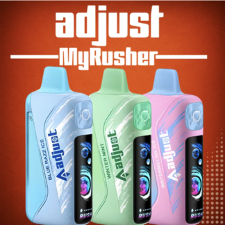 ADJUST MYRUSHER 40,000 PUFFS DISPOSABLE VAPE - DISPLAY OF 5