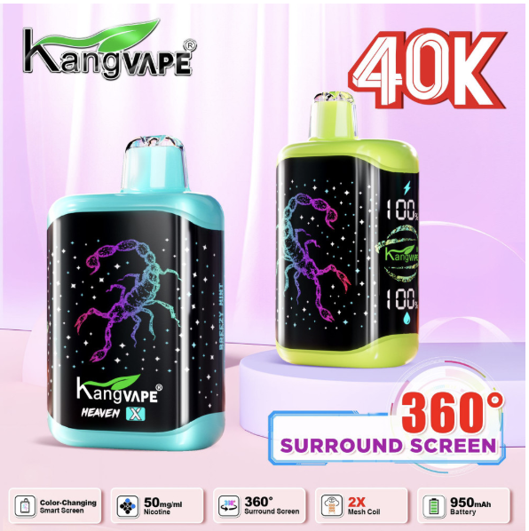KANGVAPE HEAVEN X 40,000 PUFFS DISPOSABLE VAPE - DISPLAY OF 5