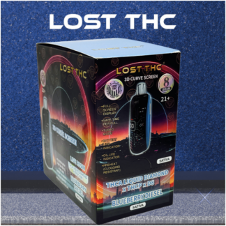 LOST THC THC-A LIQUID DIAMOND 8G DISPOSABLE - DISPLAY OF 5
