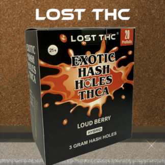 LOST THC EXOTIC THC-A HASH HOLES 3G PRE ROLLS - DISPLAY OF 20