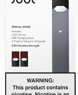 JUUL DEVICE KIT 5% NIC 2-POD PACK - DISPLAY OF 4