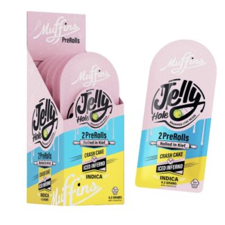MUFFINS EXOTIC THC-P JELLY HOLE WHIPPED LIVE BUDDER 4.2G 2-PACK PRE ROLLS - DISPLAY OF 5